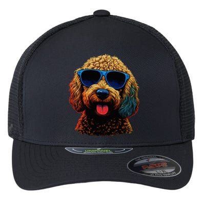 Goldendoodle Dood Funny Doodle Dog Golden Doodle Flexfit Unipanel Trucker Cap