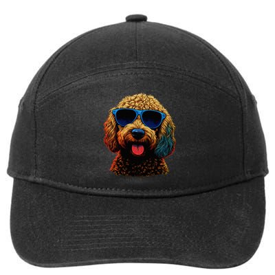 Goldendoodle Dood Funny Doodle Dog Golden Doodle 7-Panel Snapback Hat