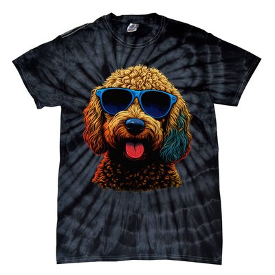 Goldendoodle Dood Funny Doodle Dog Golden Doodle Tie-Dye T-Shirt