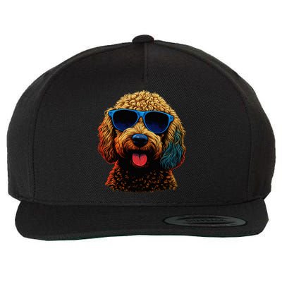 Goldendoodle Dood Funny Doodle Dog Golden Doodle Wool Snapback Cap