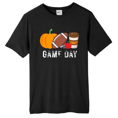 Game Day Football Pumpkin Fall Tall Fusion ChromaSoft Performance T-Shirt