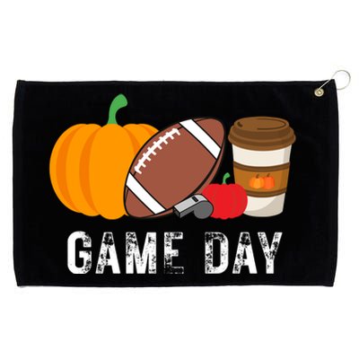 Game Day Football Pumpkin Fall Grommeted Golf Towel