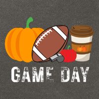 Game Day Football Pumpkin Fall Cotton Canvas Backpack