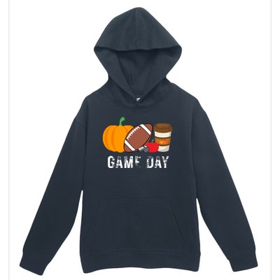 Game Day Football Pumpkin Fall Urban Pullover Hoodie