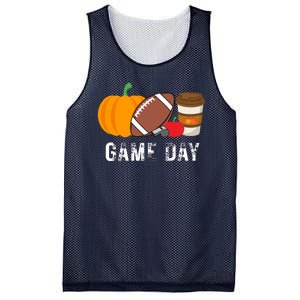 Game Day Football Pumpkin Fall Mesh Reversible Basketball Jersey Tank