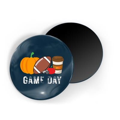 Game Day Football Pumpkin Fall Magnet