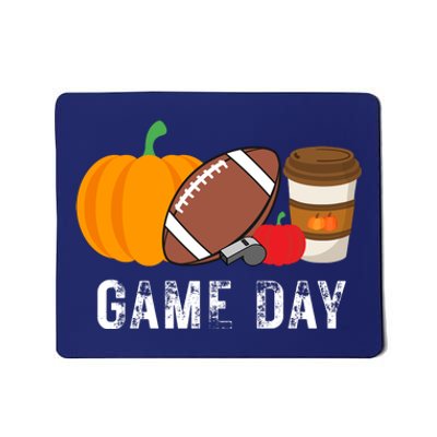 Game Day Football Pumpkin Fall Mousepad