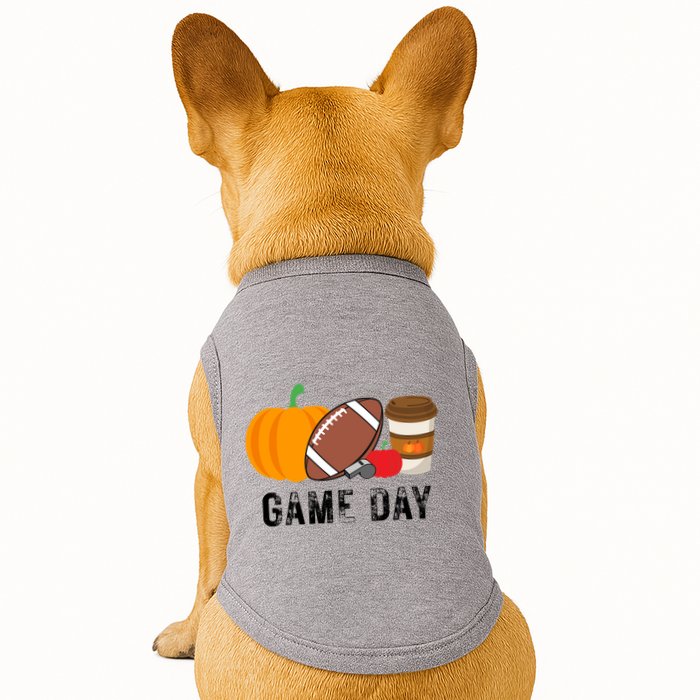 Game Day Football Pumpkin Fall Doggie Tank