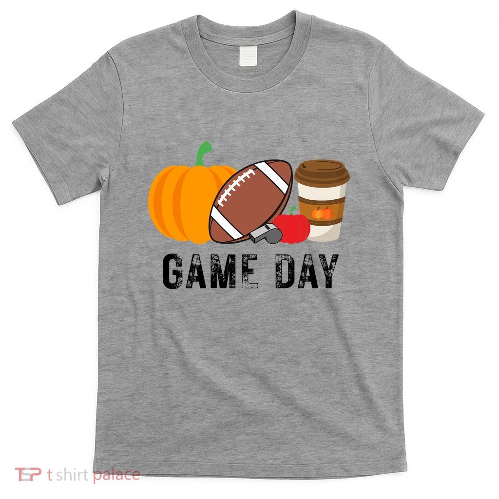 Game Day Football Pumpkin Fall T-Shirt
