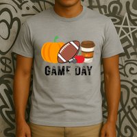 Game Day Football Pumpkin Fall T-Shirt