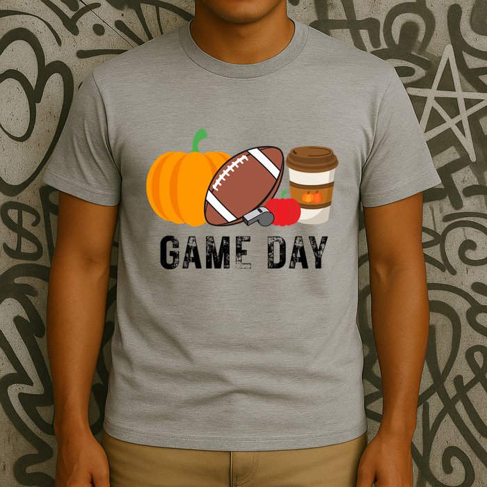 Game Day Football Pumpkin Fall T-Shirt