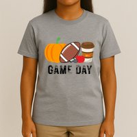 Game Day Football Pumpkin Fall T-Shirt