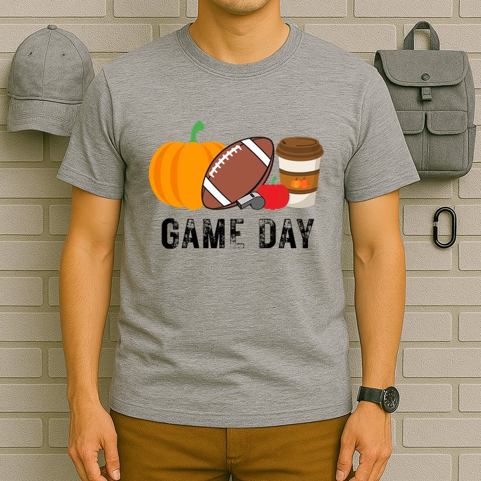 Game Day Football Pumpkin Fall T-Shirt