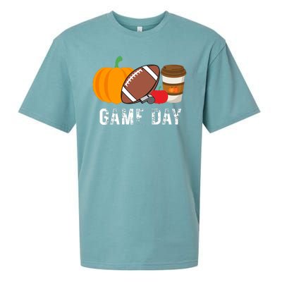 Game Day Football Pumpkin Fall Sueded Cloud Jersey T-Shirt