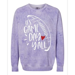 Game Day Football Season Funny Men Women Team Sports Colorblast Crewneck Sweatshirt