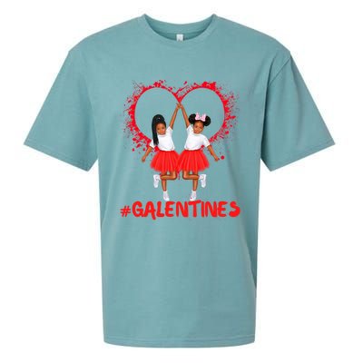 Galentines Day Fun Cute Brown Skin Girls Best Girl Friends Cool Gift Sueded Cloud Jersey T-Shirt