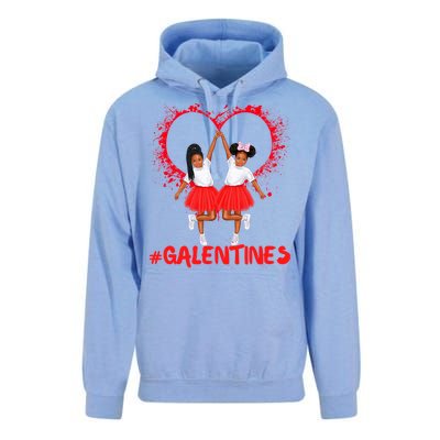 Galentines Day Fun Cute Brown Skin Girls Best Girl Friends Cool Gift Unisex Surf Hoodie