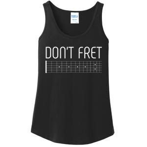 Guitar Dont Fret Ladies Essential Tank