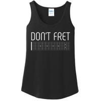 Guitar Dont Fret Ladies Essential Tank