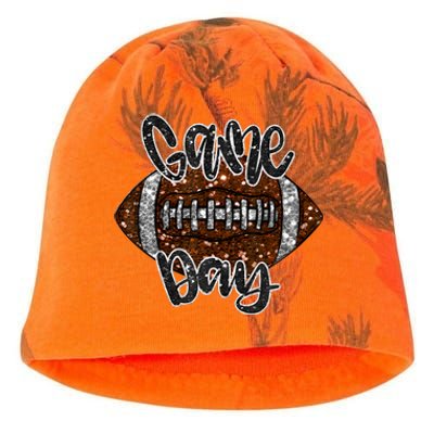 Game Day Football Bling Bling Football Lover Fall Autumn Kati - Camo Knit Beanie