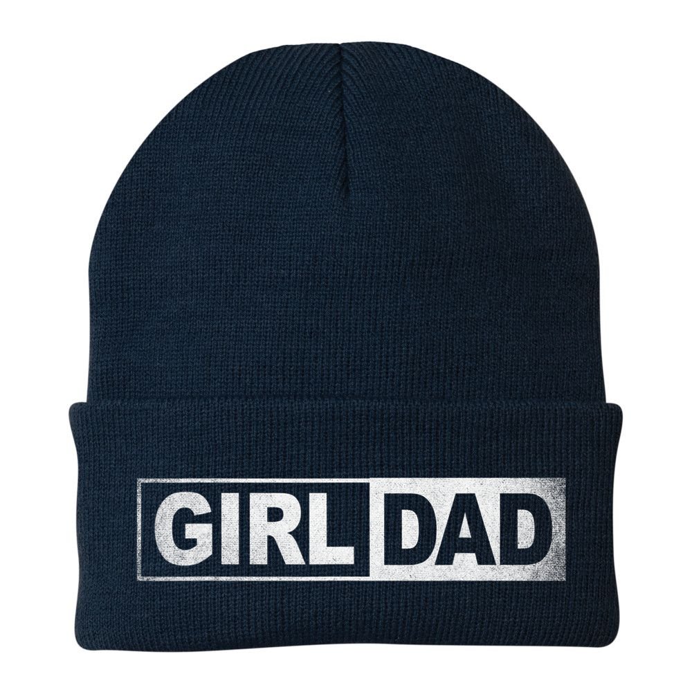 Girl Dad For Men Vintage Proud Dad Of A Girl Daughter Father Beanie