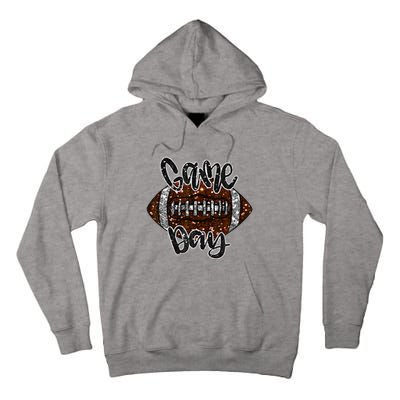 Game Day Football Bling Bling Football Lover Fall Autumn Tall Hoodie