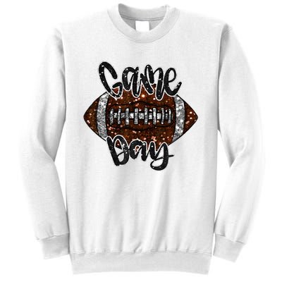 Game Day Football Bling Bling Football Lover Fall Autumn Sweatshirt