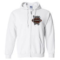 Game Day Football Bling Bling Football Lover Fall Autumn Full Zip Hoodie