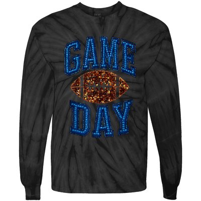 Game Day Football For Women Tie-Dye Long Sleeve Shirt