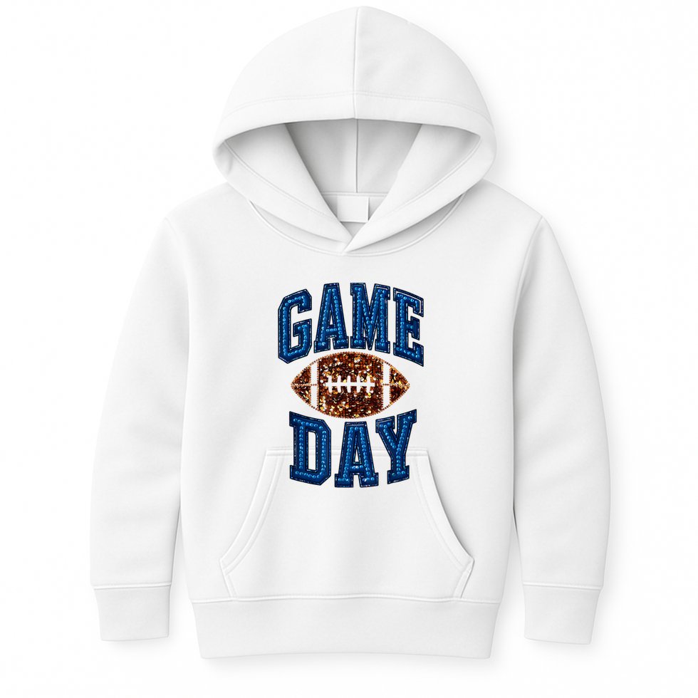 Game Day Football For Women Kids Hoodie