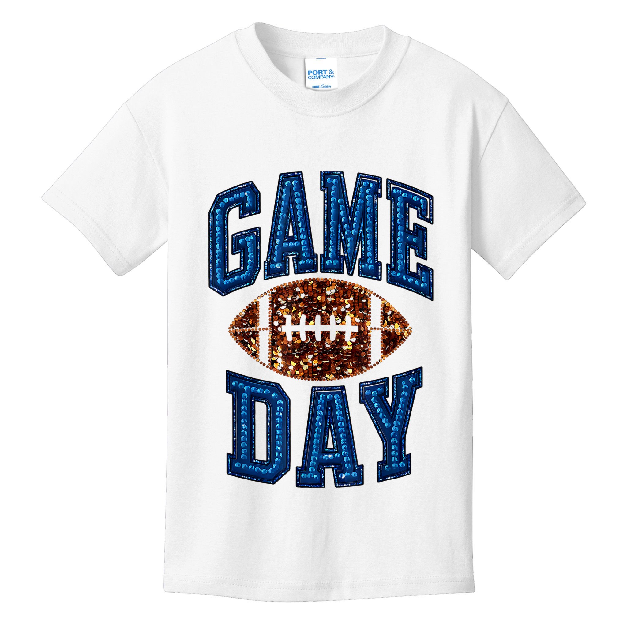 Game Day Football For Women Kids T-Shirt