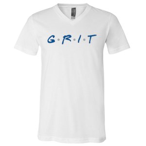 Grit Detroit Football V-Neck T-Shirt