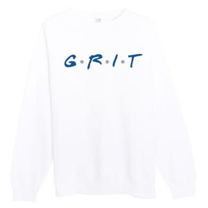 Grit Detroit Football Premium Crewneck Sweatshirt