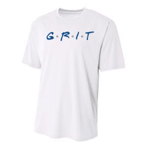 Grit Detroit Football Performance Sprint T-Shirt