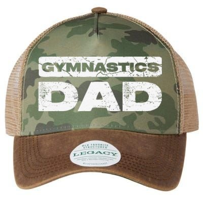 Gymnastics Dad Fathers Day Legacy Tie Dye Trucker Hat