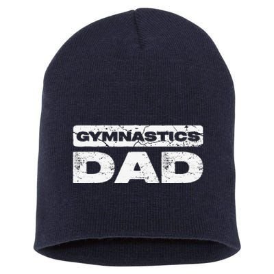 Gymnastics Dad Fathers Day Short Acrylic Beanie