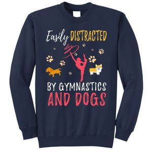 Gymnastics & Dogs Funny Gymnast Dog Lover Gift Sweatshirt