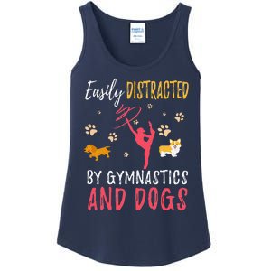 Gymnastics & Dogs Funny Gymnast Dog Lover Gift Ladies Essential Tank