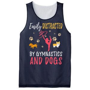 Gymnastics & Dogs Funny Gymnast Dog Lover Gift Mesh Reversible Basketball Jersey Tank