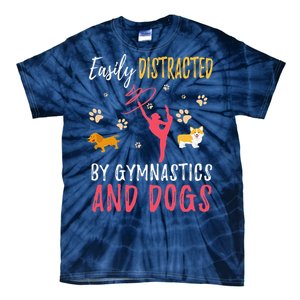 Gymnastics & Dogs Funny Gymnast Dog Lover Gift Tie-Dye T-Shirt