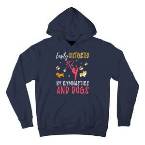 Gymnastics & Dogs Funny Gymnast Dog Lover Gift Tall Hoodie