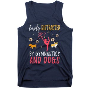 Gymnastics & Dogs Funny Gymnast Dog Lover Gift Tank Top