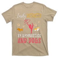 Gymnastics & Dogs Funny Gymnast Dog Lover Gift T-Shirt