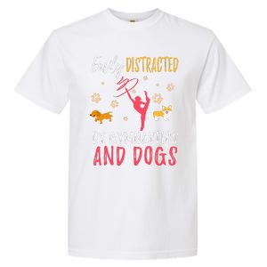 Gymnastics & Dogs Funny Gymnast Dog Lover Gift Garment-Dyed Heavyweight T-Shirt