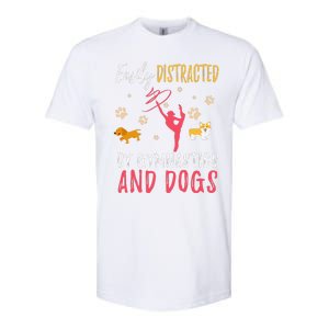 Gymnastics & Dogs Funny Gymnast Dog Lover Gift Softstyle CVC T-Shirt