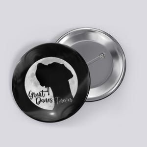 Greate Danes Forever Great Dane Profile Moon Button