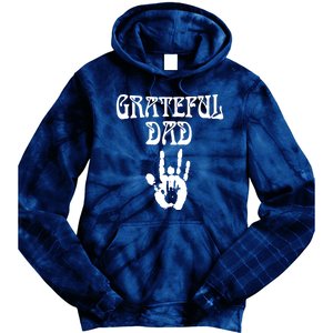 Grateful Dad Fathers Day Tie Dye Hoodie