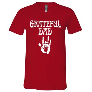 Grateful Dad Fathers Day V-Neck T-Shirt