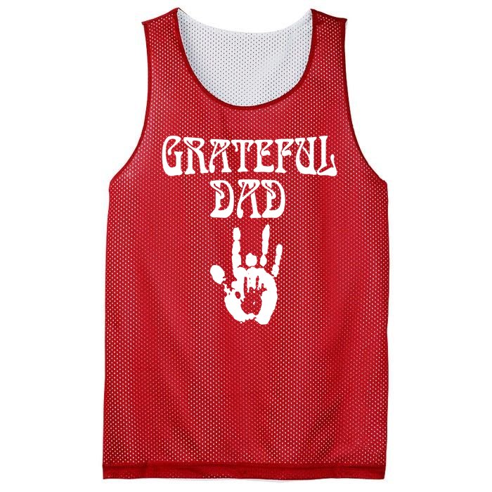 Grateful Dad Fathers Day Mesh Reversible Basketball Jersey Tank