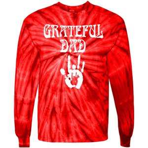 Grateful Dad Fathers Day Tie-Dye Long Sleeve Shirt